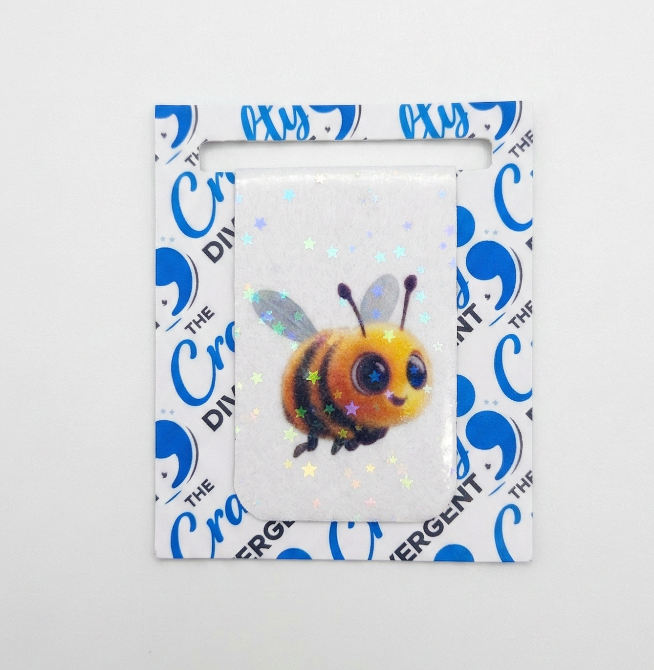 Cute Sparkly Bumble Bee Magnetic Bookmark