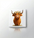 Fundraising Floral Highland Cow Magnet