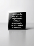 1993 Lyrics vs. Forgetfulness Magnet