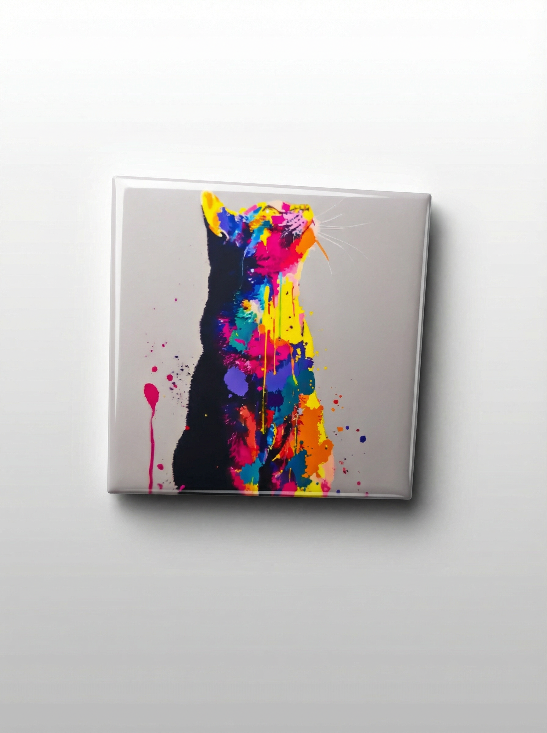 Splash Art Feline Magnet