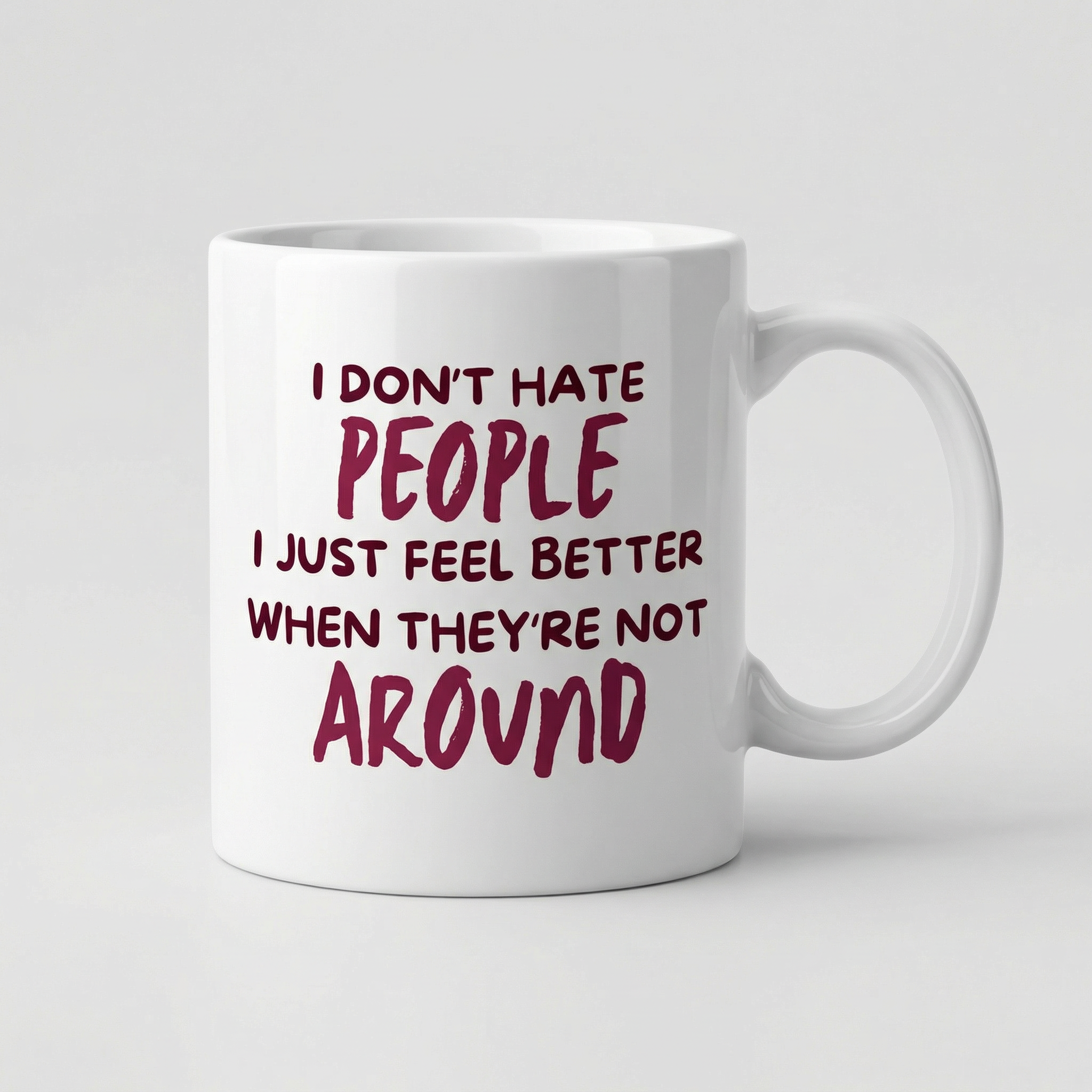 I Don't Hate People Mug