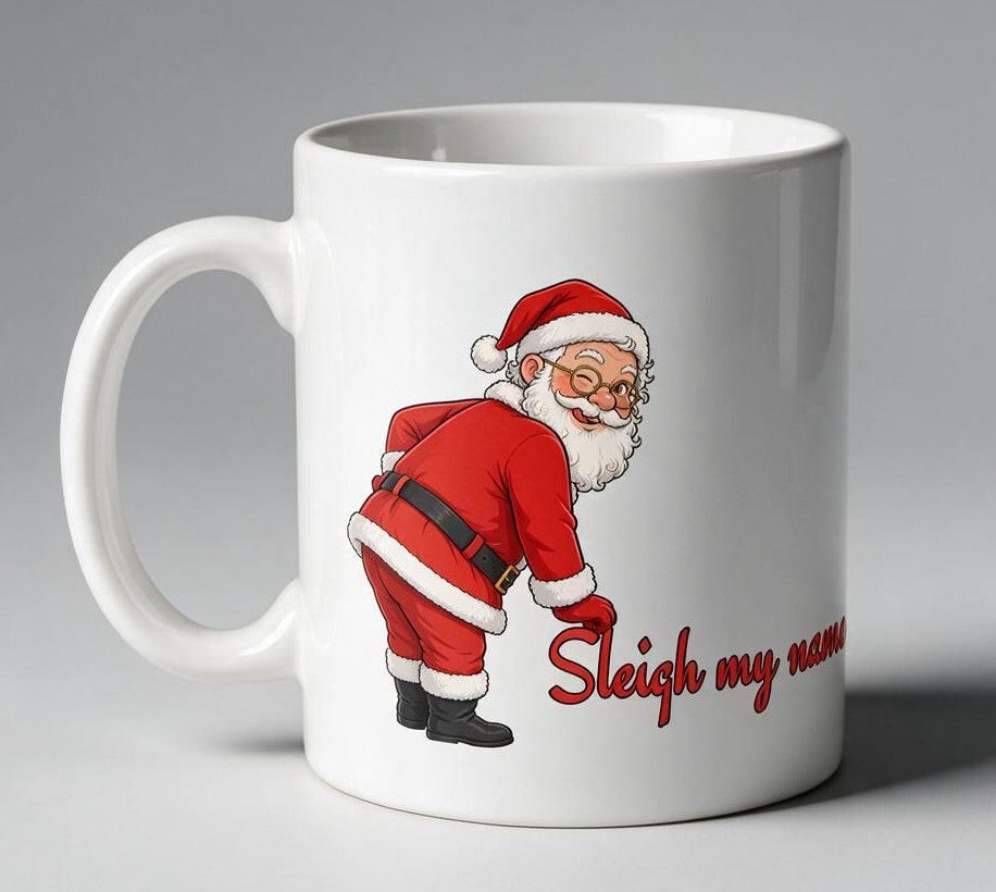Santa 'Sleigh My Name' Mug With Your Name
