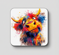 The Crafty Highland Cow Coaster