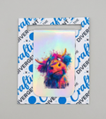 Cheeky Colour Splash Highland Cow Magnetic Bookmark