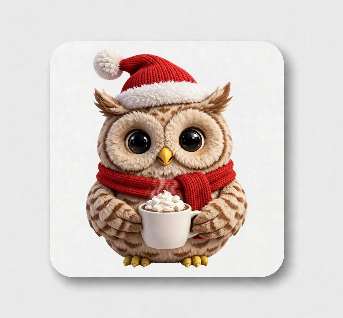 Christmas Owl Coaster